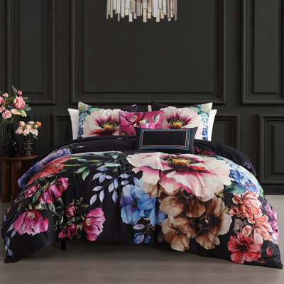 Ensemble d'édredon réversible 100% satin de coton 5 pièces Bebejan