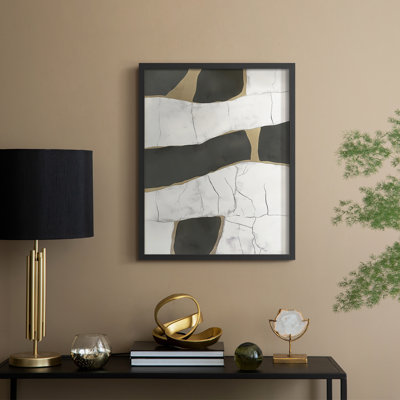 "Abstract", reproduction encadrée prête à être suspendue