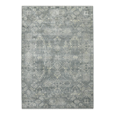 Sapphire Oriental Area Rug in Gray