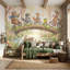 Murale fantaisiste avec papier peint forêt fantaisiste-461593690-461593688