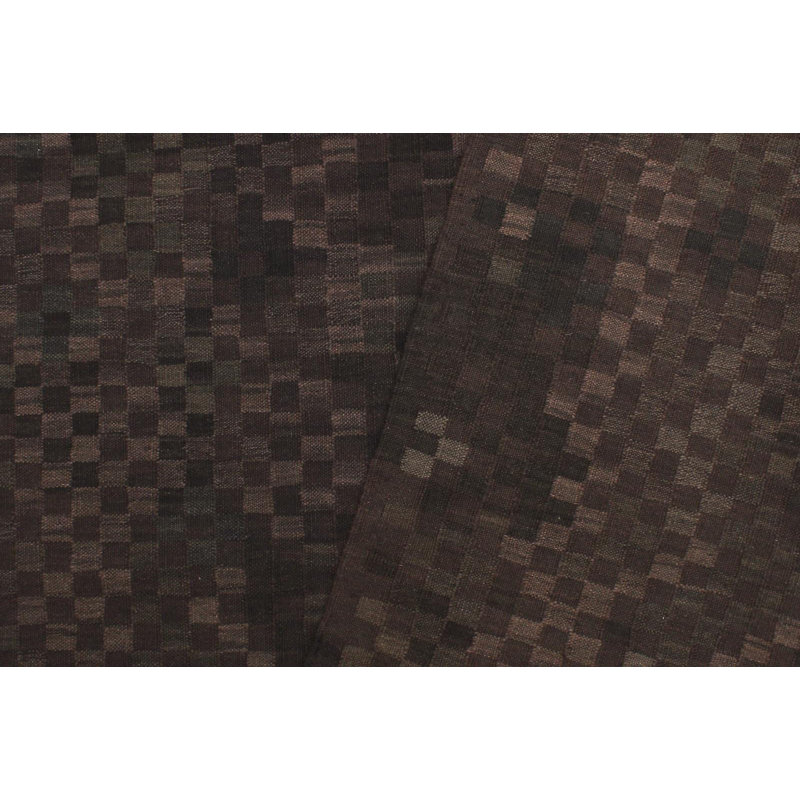 Tapis rouille / bleu en laine noué à la main 8 pi 2 po x 9 pi 8 po Cedorah Southwestern