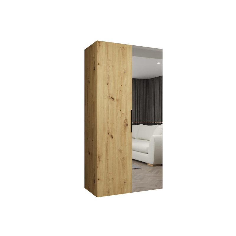 Stojadin Manufactured Wood Wardrobe, Oak