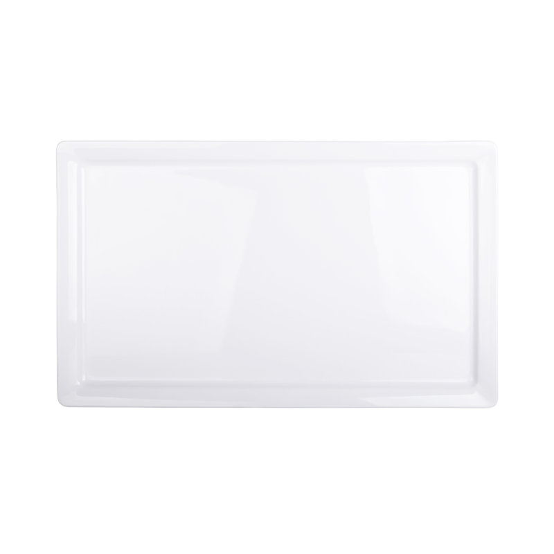 Elite Global Solutions Vogue Melamine Platter, 1" H x 21" W x 13" D