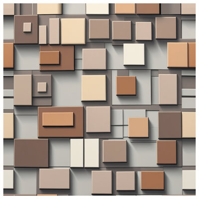 Geometric Block Pattern Wall Tapestry - Blocks Wall Decor