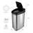 Nine Stars 13.2 Gallon Stainless Steel Slim Motion Sensor Trash Can