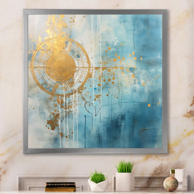 Bleu sarcelle, sensibilité circulaire, aquarelle I - reproduction