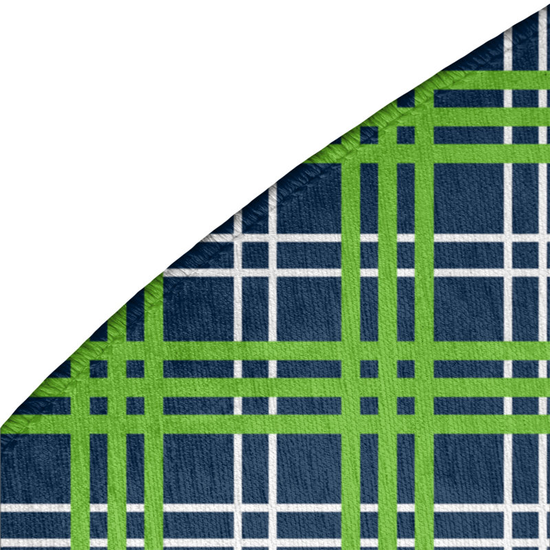 Plaid Indoor Rug, Round 5'