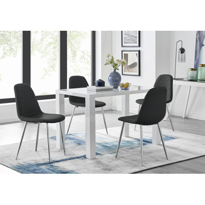 Eubanks Dining Set with 4 Chairs