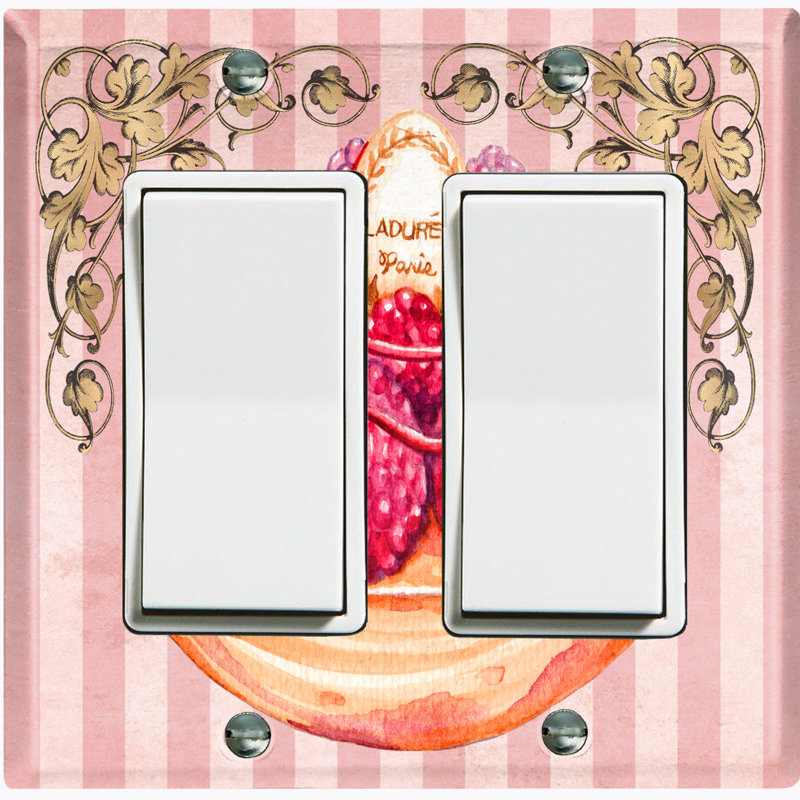 Food & Beverage 2 - Gang Toggle Light Switch Standard Wall Plate