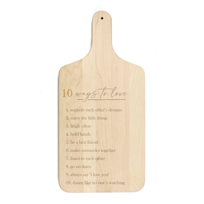Ten Ways to Love Paddle Cutting Board, Maple