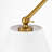 1-Light Plug-In Swing Arm Wall Sconce with White Fabric Shade and Brushed Gold Finish