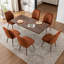 Chaises de salle à manger rembourrées en tissu Monno-486815299-483861024-487041646