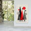Forêt de Noël moderne, abstrait, géométrique, arbre de Noël minimaliste, forêt, art mural d'hiver-129144308