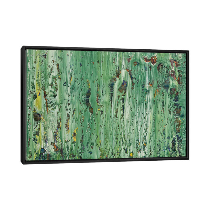 «Round And Round», reproduction sur toile, H 40 po x l 60 po x P 1,5 po, Toile avec cadre noir, Pas de tapis