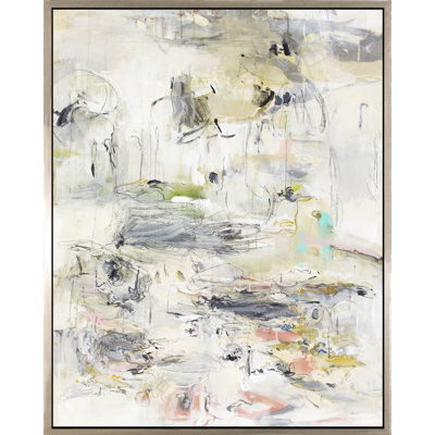 «11Th River», peinture sur toile à cadre flottant