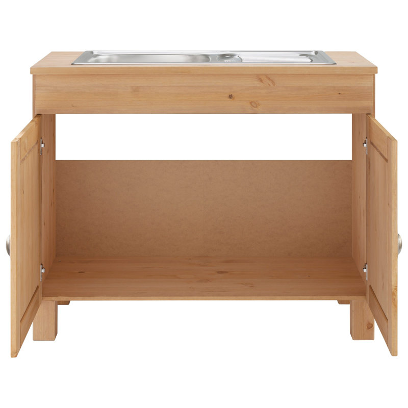 Edgarton 100cm Free-Standing Vanity Unit Base, Stain Wax