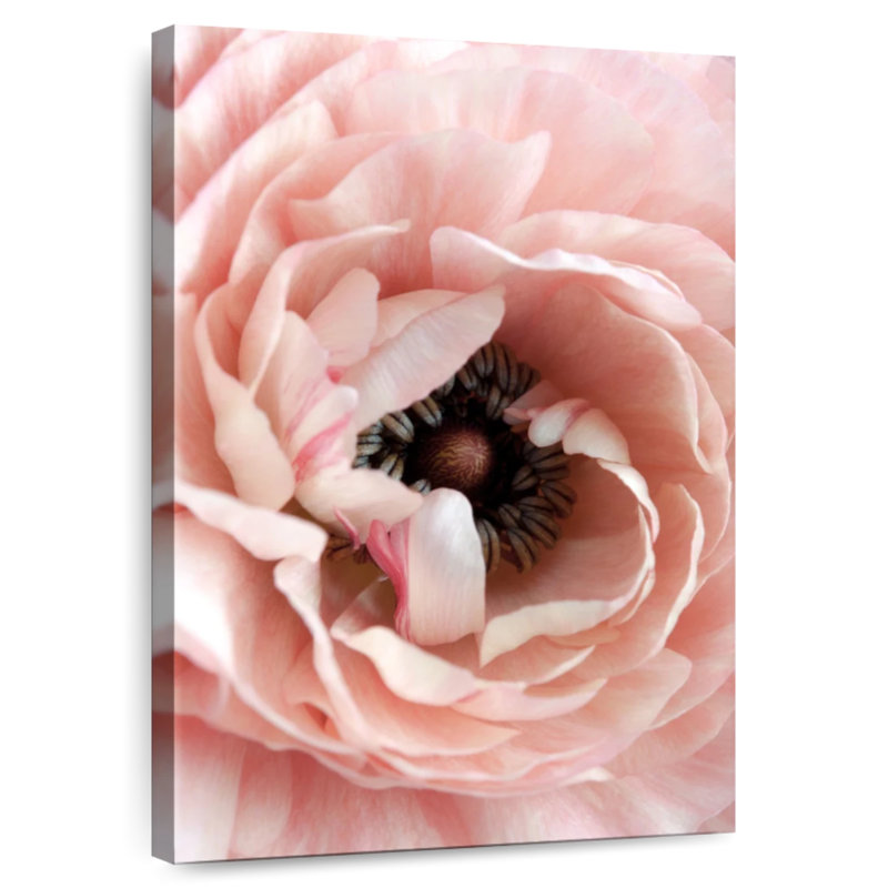 Grande fleur rose Harnek, H 12 po x l 8 po