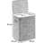 Large 100L Laundry Hamper With Lid, Foldable Dual Compartment Laundry Basket For Light & Dark Clothes, Removable Bags, Space-Saving Design, Tool-Free Setup