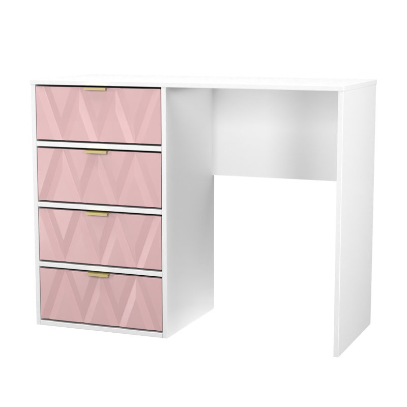 Baturhan Dressing Table, Kobe Pink/White