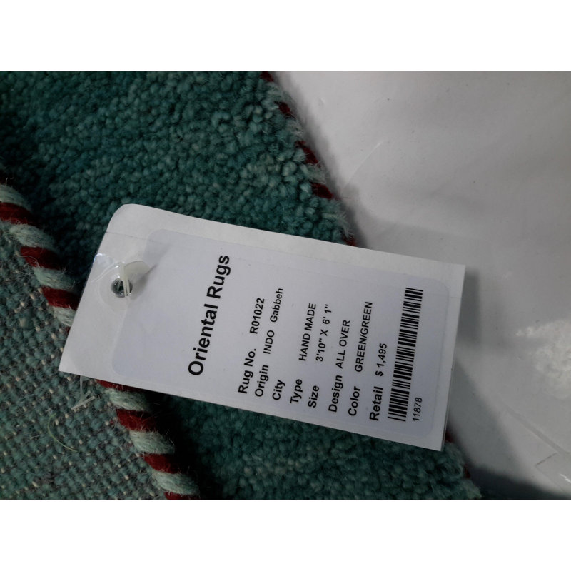 Canvello Hand Made Modern All Over Indo Gabbeh Rug - 3'10'' X 6'1''