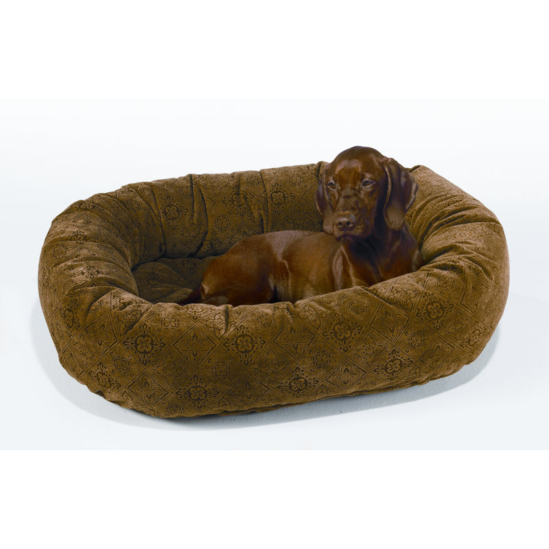 Lit pour chien impression donut, Petit (l 27 po x P 22 po x H 5 po), Filigrane pacane