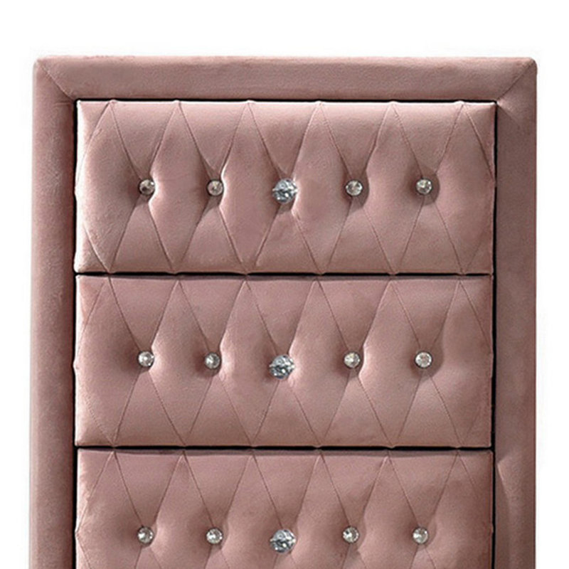 Commode rembourrée, commode 4 tiroirs