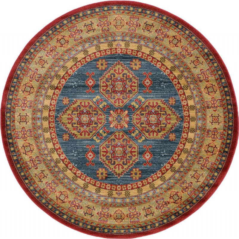 Lauri Geometric Indoor Rug, Round 6'