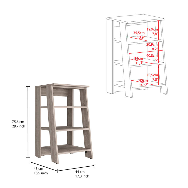 Armoire à linge grise pour les contenants de rangement de cuisine - 4 tablettes et 1 porte