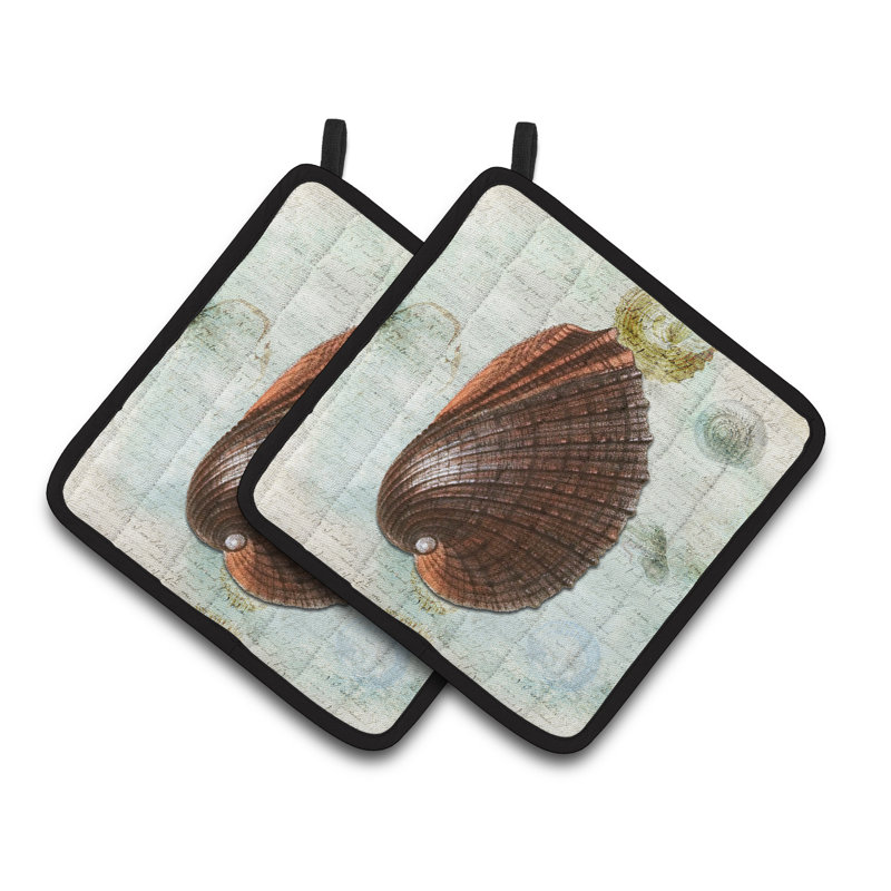 Caroline's Treasures Shells Polyester Potholder