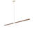 Trax 1 - Light White/Faux Maplewood LED Kitchen Island Pendant-96239835