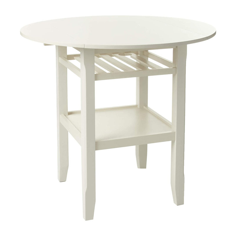 Skiatook Drop Leaf Dining Table, Cream, 56.9"
