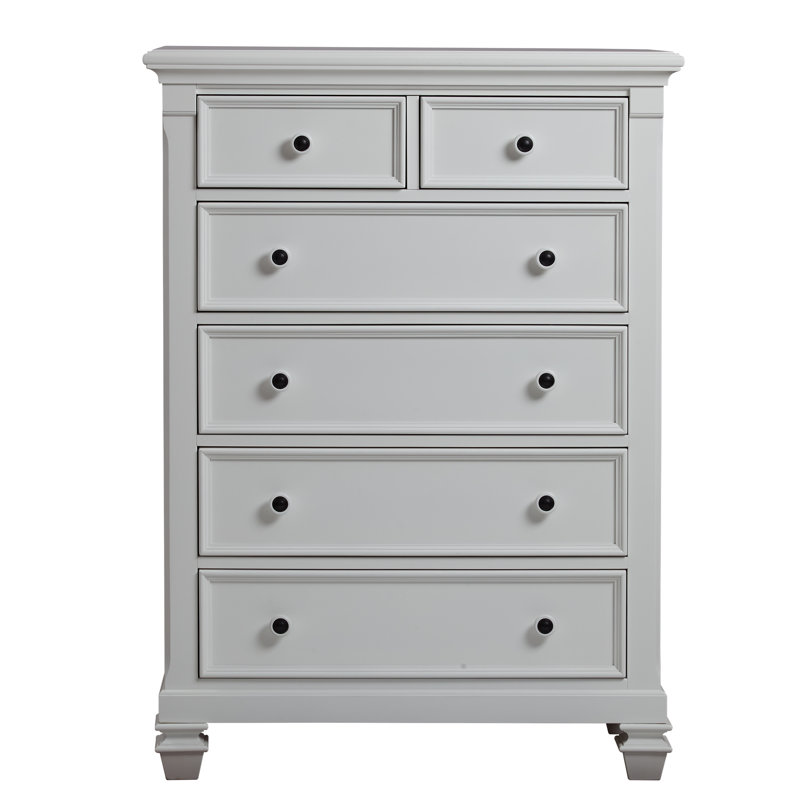 Glendale 6 Drawer Chest, Pure White