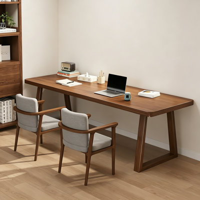 Solid Wood Pine Nut-Brown Desk