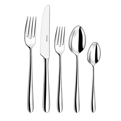 Ensemble de couverts 5 pièces, service pour 1 Fusain