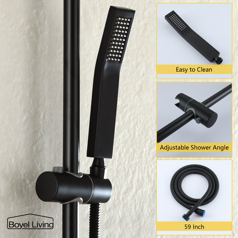 All-In-One Kit with Rough in-Valve, Matte Black
