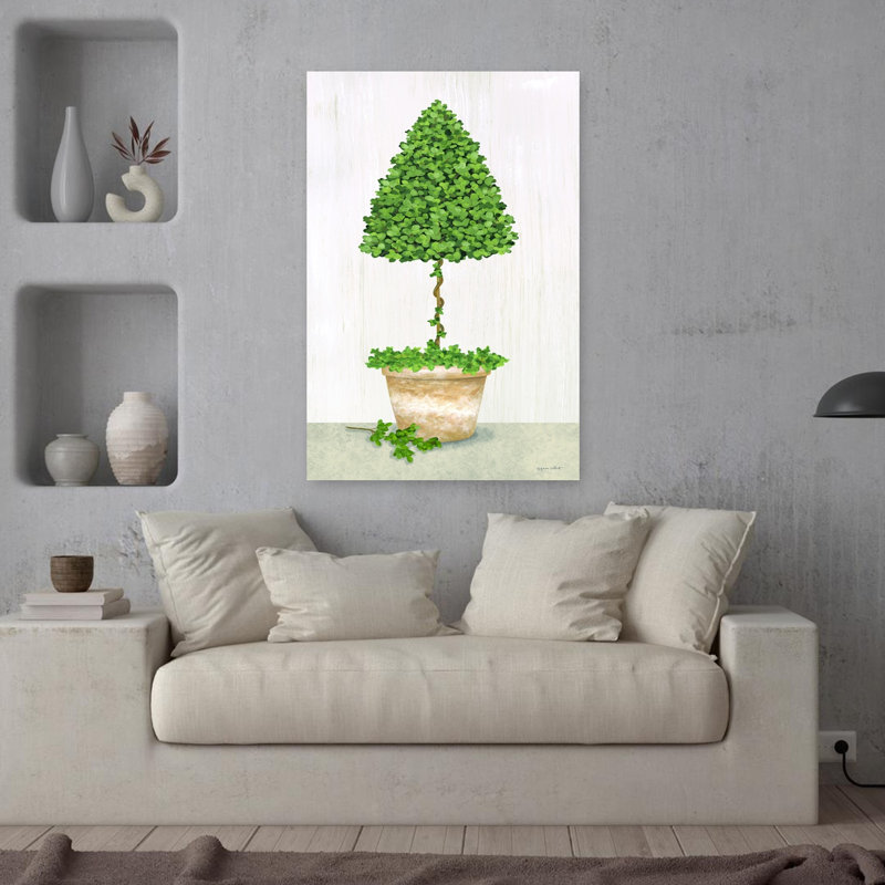 Boxwood Tree Topiary Tree Art, 36" H x 24" W