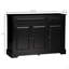 Buffet, armoire de cuisine moderne avec 2 tiroirs et tablettes réglables, armoire à café-717223920