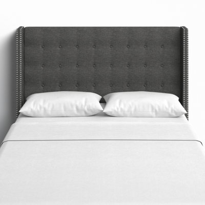 Achenbach Upholstered Wingback Headboard by Three Posts