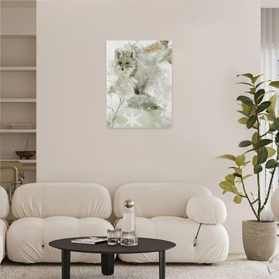 Art mural sur toile 16 "x 20" Winter Lodge
