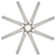 Roboto XL Indoor/Outdoor 8-Blade Smart Ceiling Fan 70" with 3000 LED Light Kit and Remote Control, Works With Alexa and iOS or Android App
