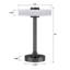 Lampe de table rechargeable moderne en métal 12 "à DEL avec lumière à intensité variable-2046457893