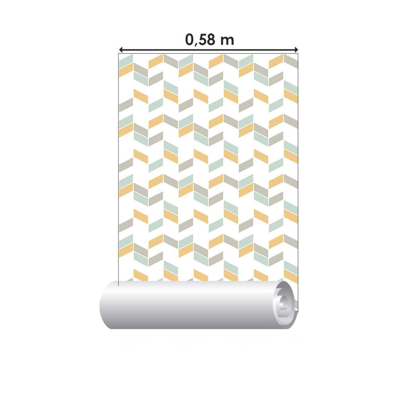 Rouleau de papier peint adhésif doux L 126 po x l 24 po Ahmoni