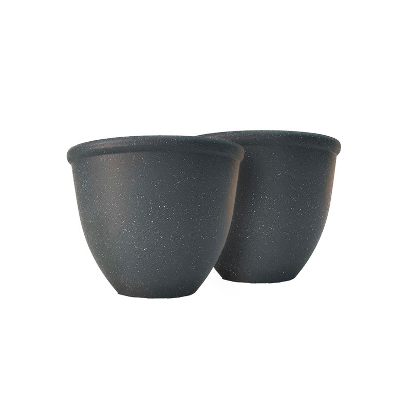 PLATEAU ROND GRIS 8 "X 6" - PAQUET DE 2 UNITÉS, H 6 pi x l 8 pi x P 8 pi, Grey