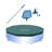 Intex Swimming Pool Maintenance Kit with Vacuum and Pole & 10 Round Pool Cover
