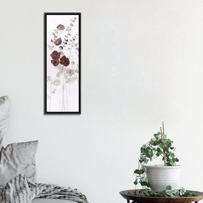 «Fields of Burgundy Blush I» par Sally Swatland, reproduction d'art panoramique sur toile