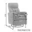 Chaise berçante pivotante en tissu Teddy-93996429