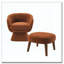 Chaise de loisir rembourrée avec repose-pieds-1096866652