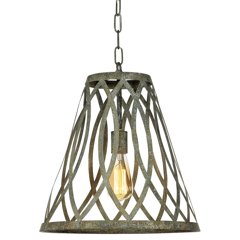 New Orleans 1 - Light Lantern Cone Pendant, Deep Ocean