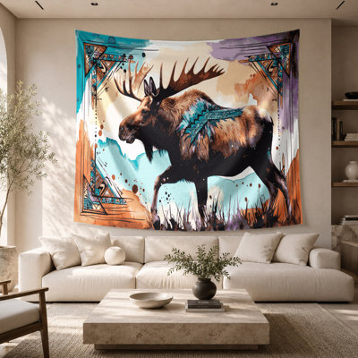 Tapisserie murale «Southwestern Animals Moose 37»