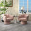 Fauteuil demi-tonneau pivotant de 25,2 po Iryanna-97755416-123185140